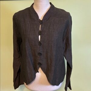 Vintage Su Zen linen-cotton jacket, size M